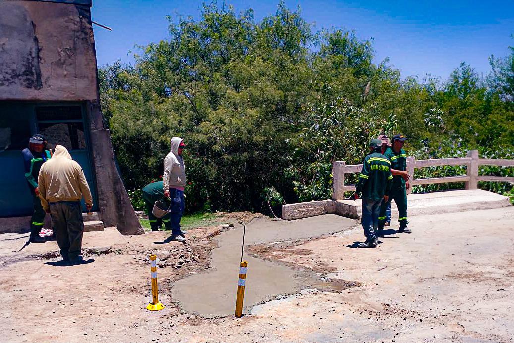 Pomán concluyeron los trabajos en el acceso al puente sobre Ruta 25