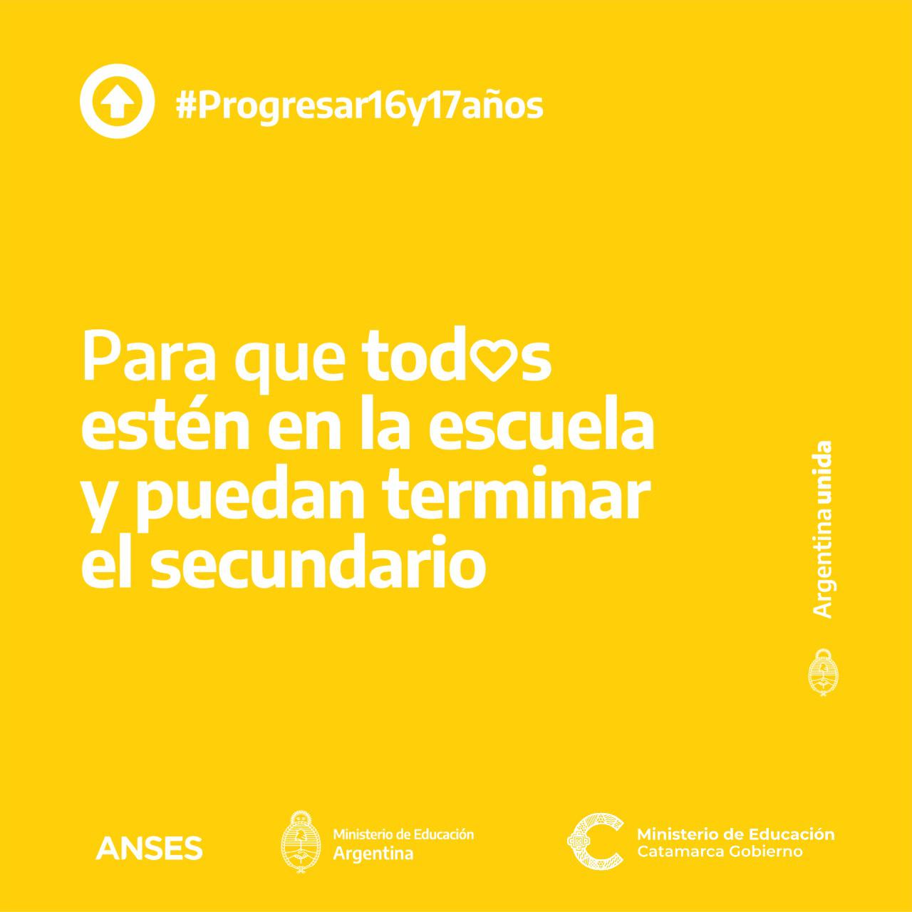 Se abrió la inscripción del Progresar para alumnos de 16 y 17 años2