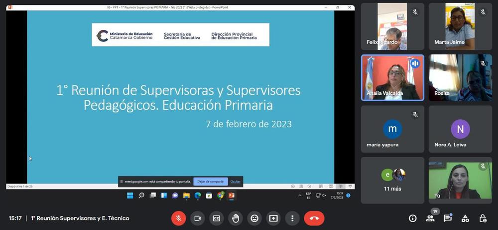 Primera reunión de Educación Primaria con supervisores pedagógicos1