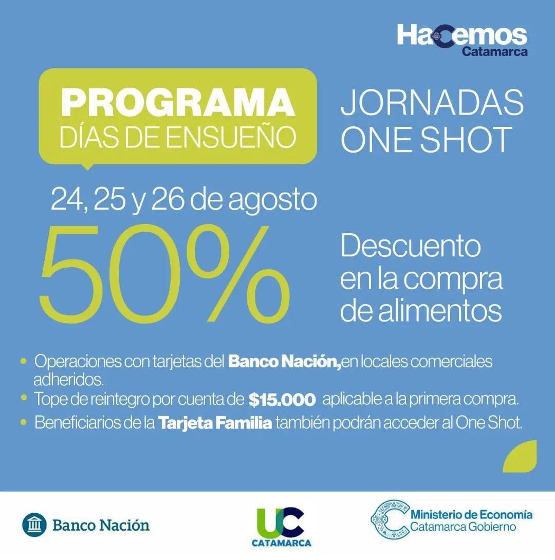 Jornadas “One Shot” desde mañana hasta el sábado