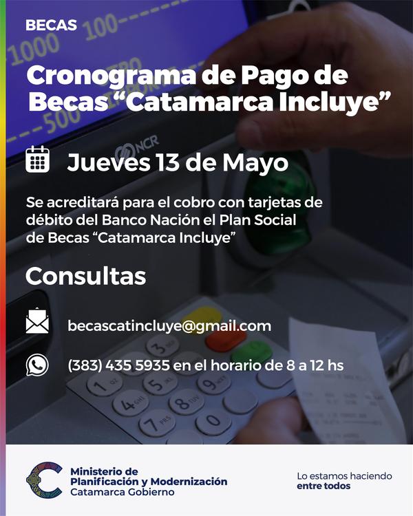Plan Social Becas Catamarca Incluye Mayo