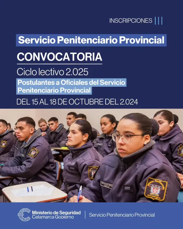 Abren inscripciones para formar parte del personal del Servicio Penitenciario (2)
