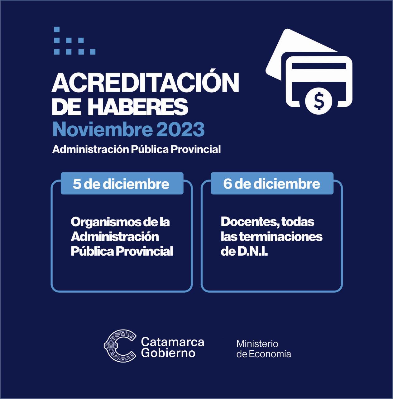ACREDITACIÓN DE HABERES
