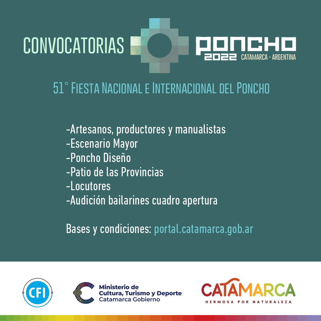 flyer convocatoria Poncho redes sociales