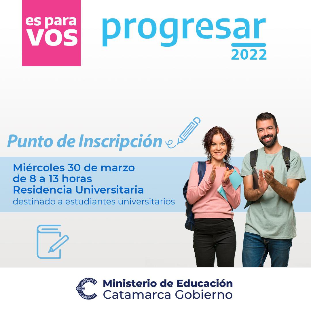 Punto de inscripción Progresar en la Residencia Universitaria
