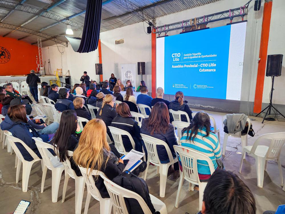 Asamblea de la Comisión Tripartita para la Igualdad de Oportunidades (CTIO) del Litio en Antofagasta de la Sierra