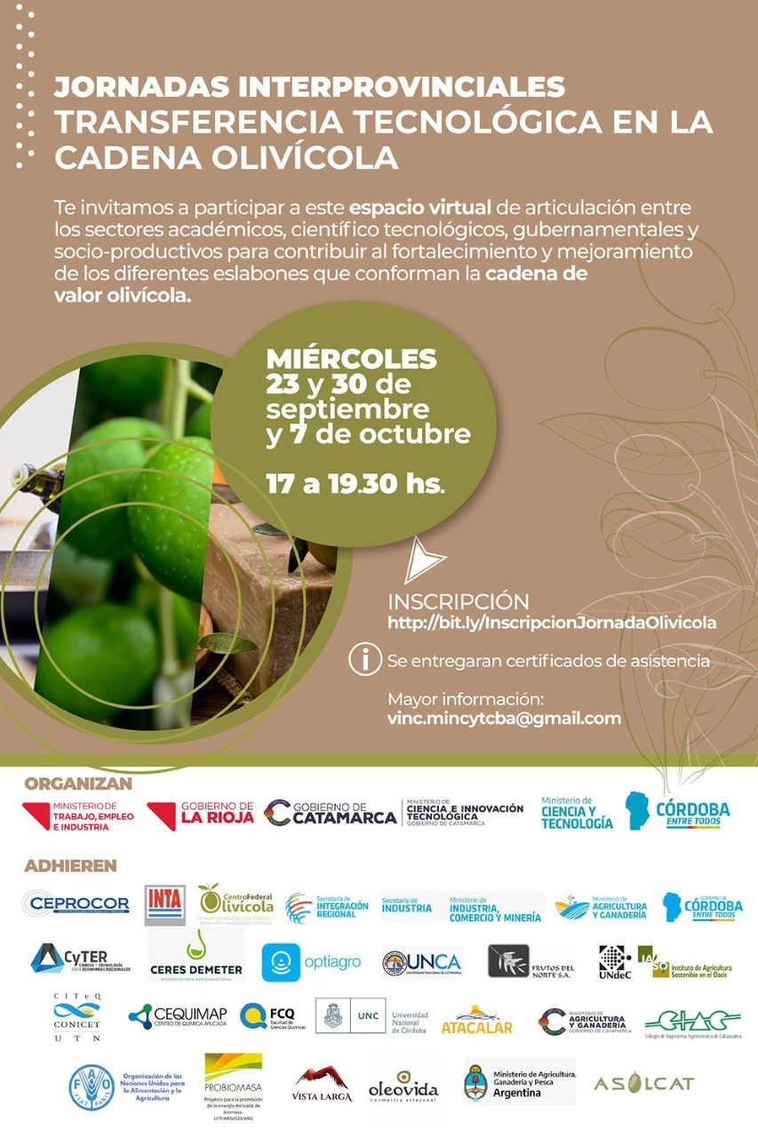 Jornadas de Transferencia tecnológica en cadenas olívicolas