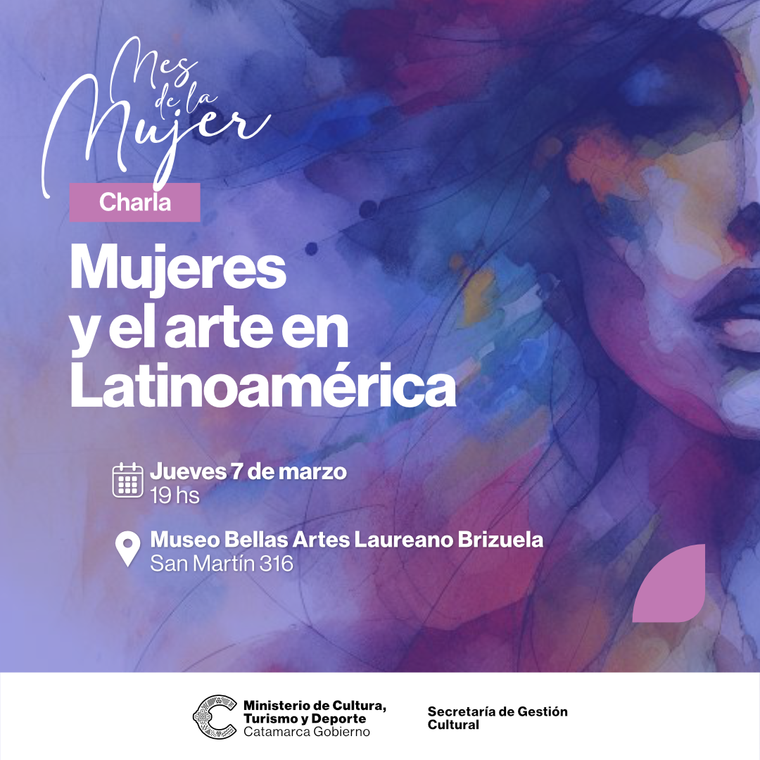 flyer Mes de la Mujer - Mujer y Arte Latinoamerica