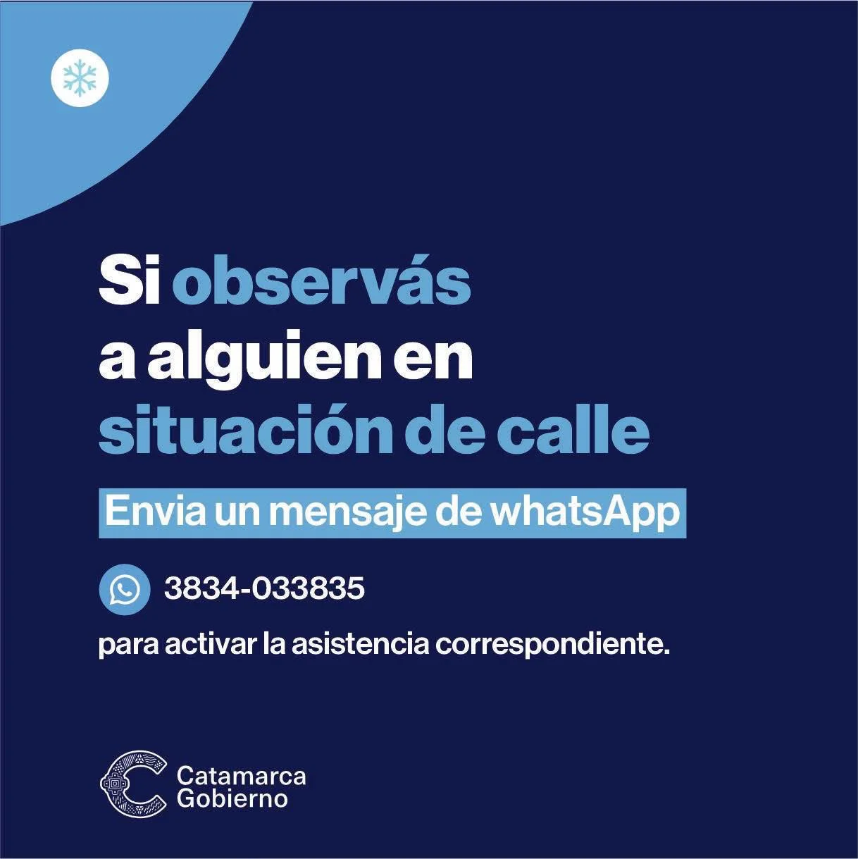 Catamarca fortalece la asistencia a personas en situación de calle