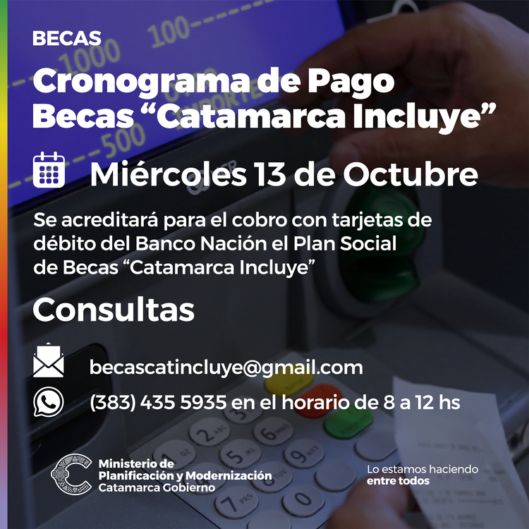 Cronograma Pagos Becas Catamarca Incluye Octubre
