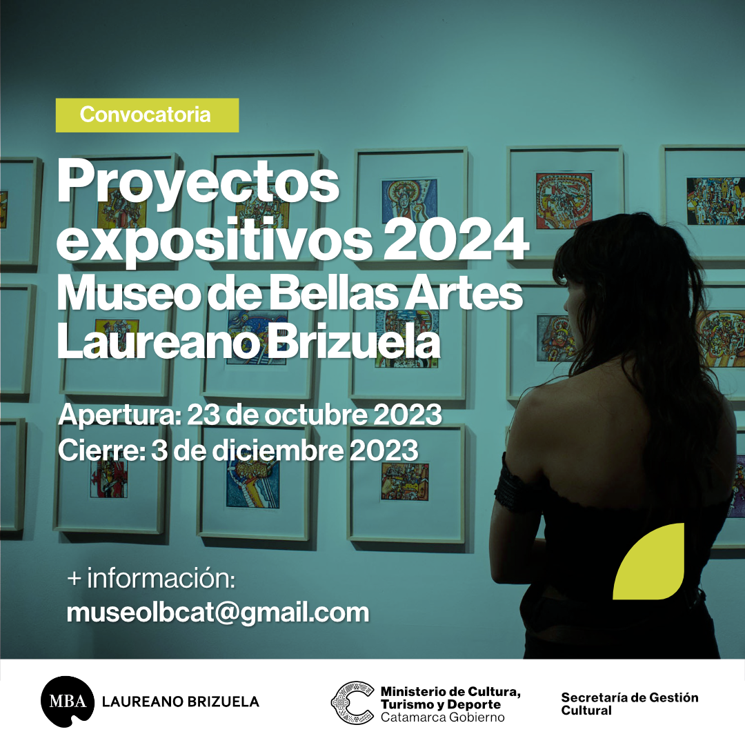 flyer convocatoria Proyectos Expositivos 2024 MBA