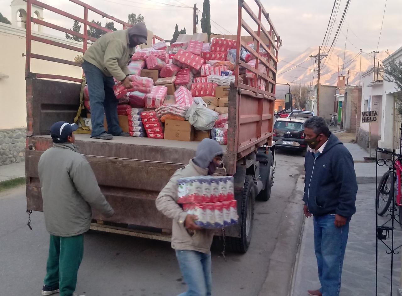 Llegó La Mercadería Para Bolsones Alimentarios 5731