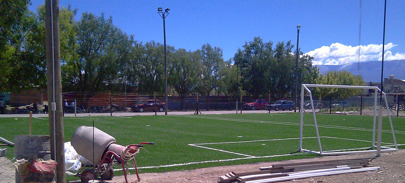 Nuevas canchas de césped sintético en Santa María
