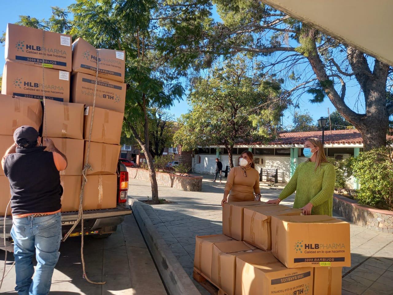Distribución de barbijos quirúrgicos a municipios