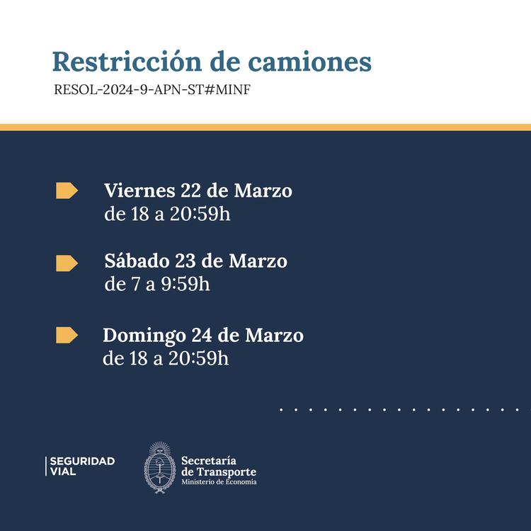 Restricción de camiones
