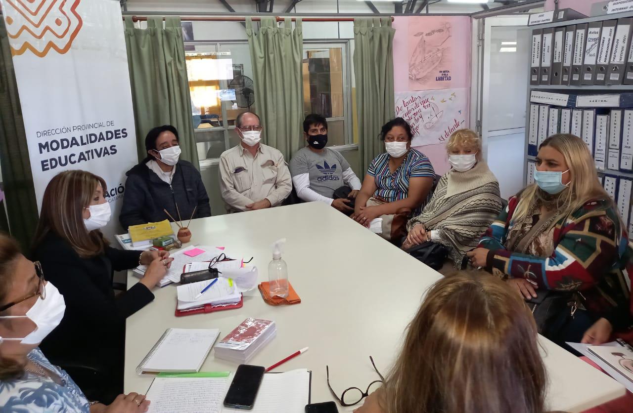 Caciques de Pueblos Originarios se reunieron con la directora de Modalidades Educativas