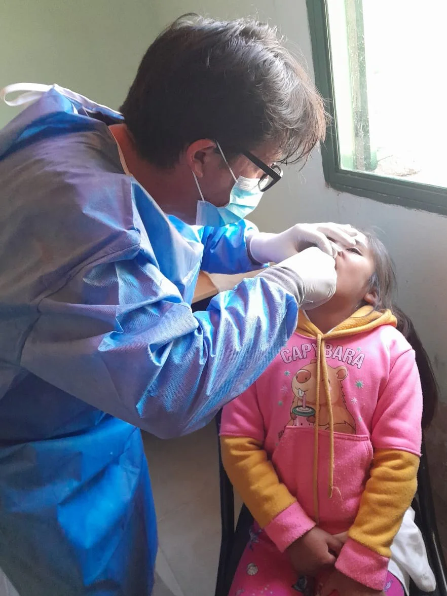 Operativo de Salud en el Paraje Las Vallas