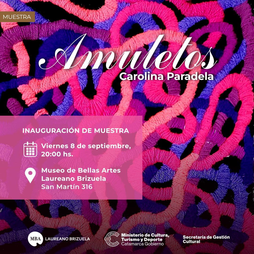 flyer muestra Amuletos