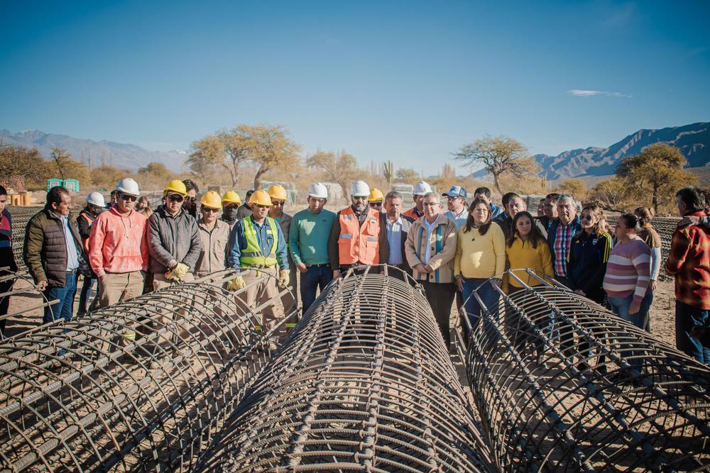 Se trabaja a buen ritmo en las obras de los puentes sobre el Río Santa María