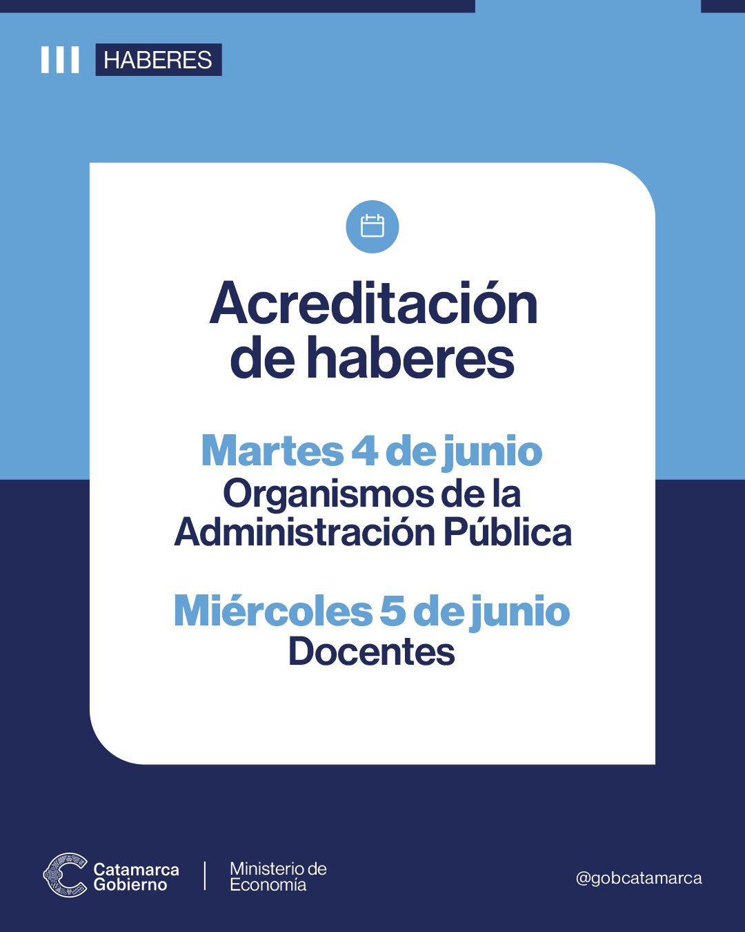 ACREDITACIÓN DE HABERES