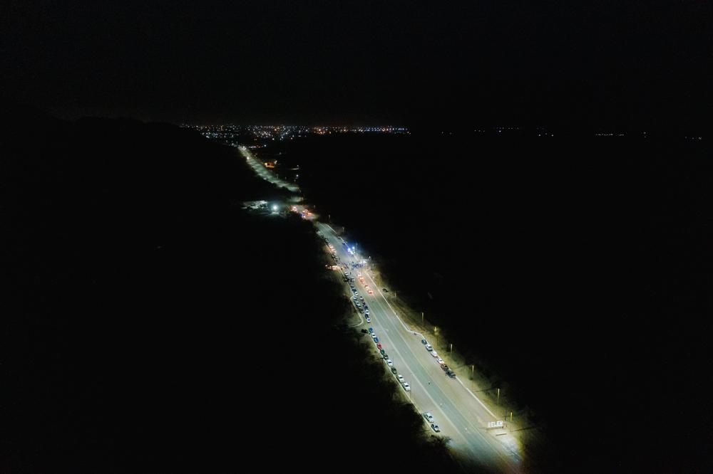 Raúl inauguró obra de iluminación en el ingreso a Belén