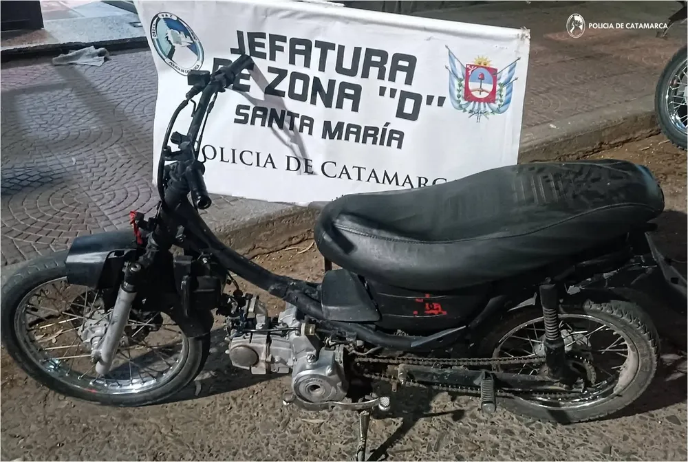 Comisaría Departamental Santa María-moto recuperada