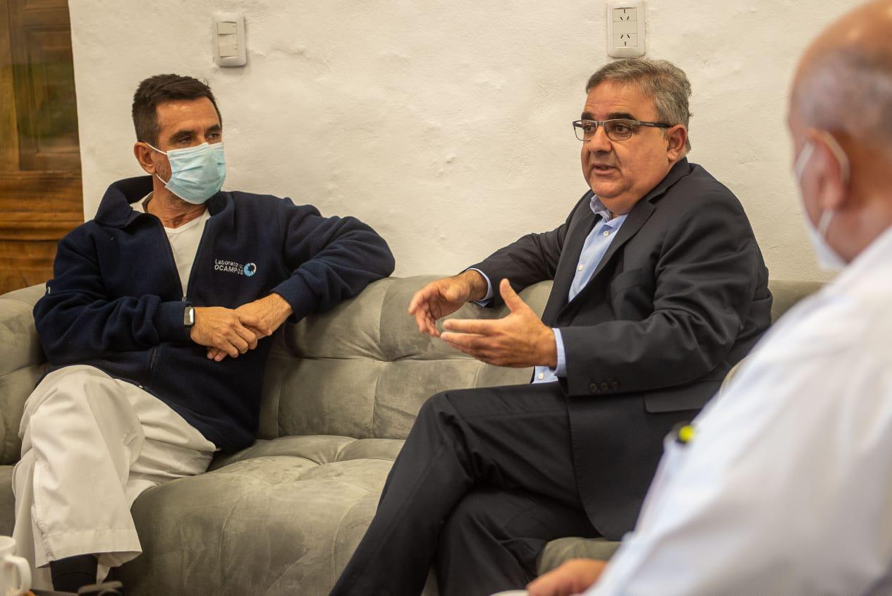 Raúl recibió al presidente del Colegio de Bioquímicos