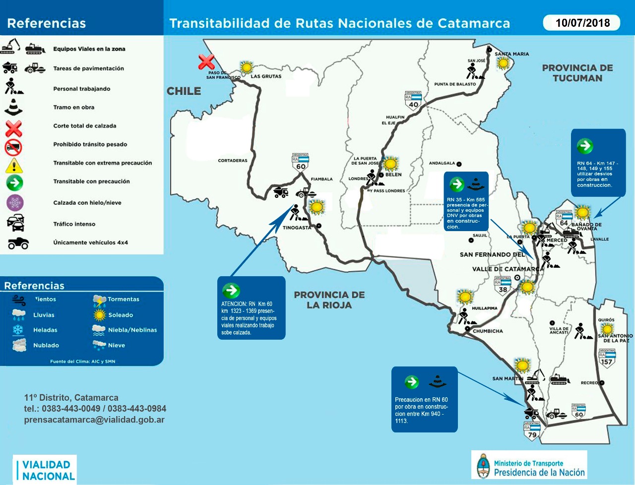 rutas hoy 10