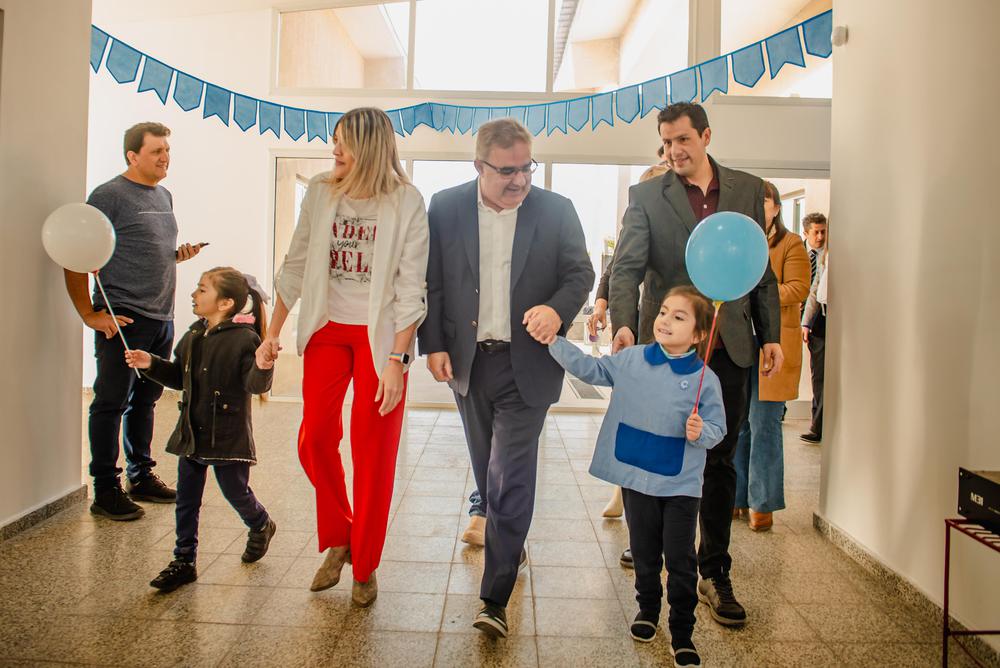 Raúl inauguró en Chumbicha el quinto jardín de infantes en lo que va del año