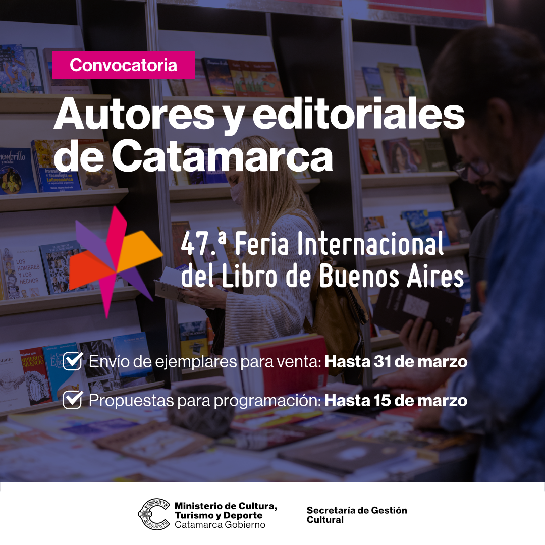 flyer convocatoria Feria Libro BsAs 2023
